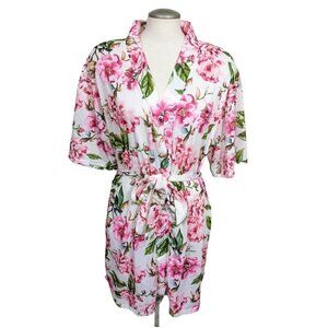 Show Me Your MuMu Robe Housecoat Brie Garden Of Rose Blooms Cottagecore Romantic